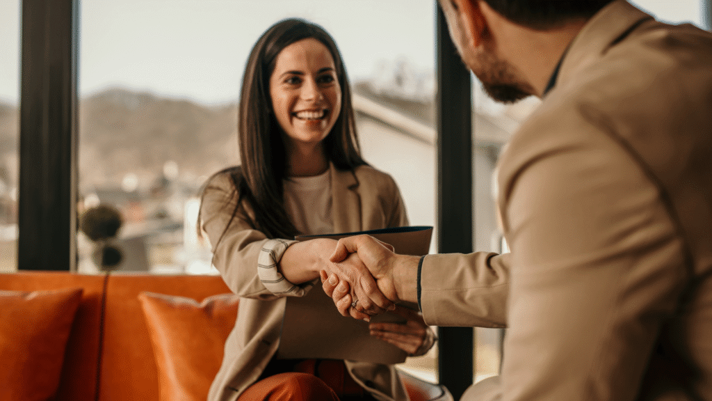 retention in government finance woman getting hired